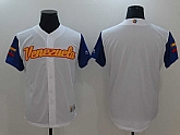 Men's Venezuela Baseball Majestic White 2017 World Baseball Classic Team Stitched Jersey